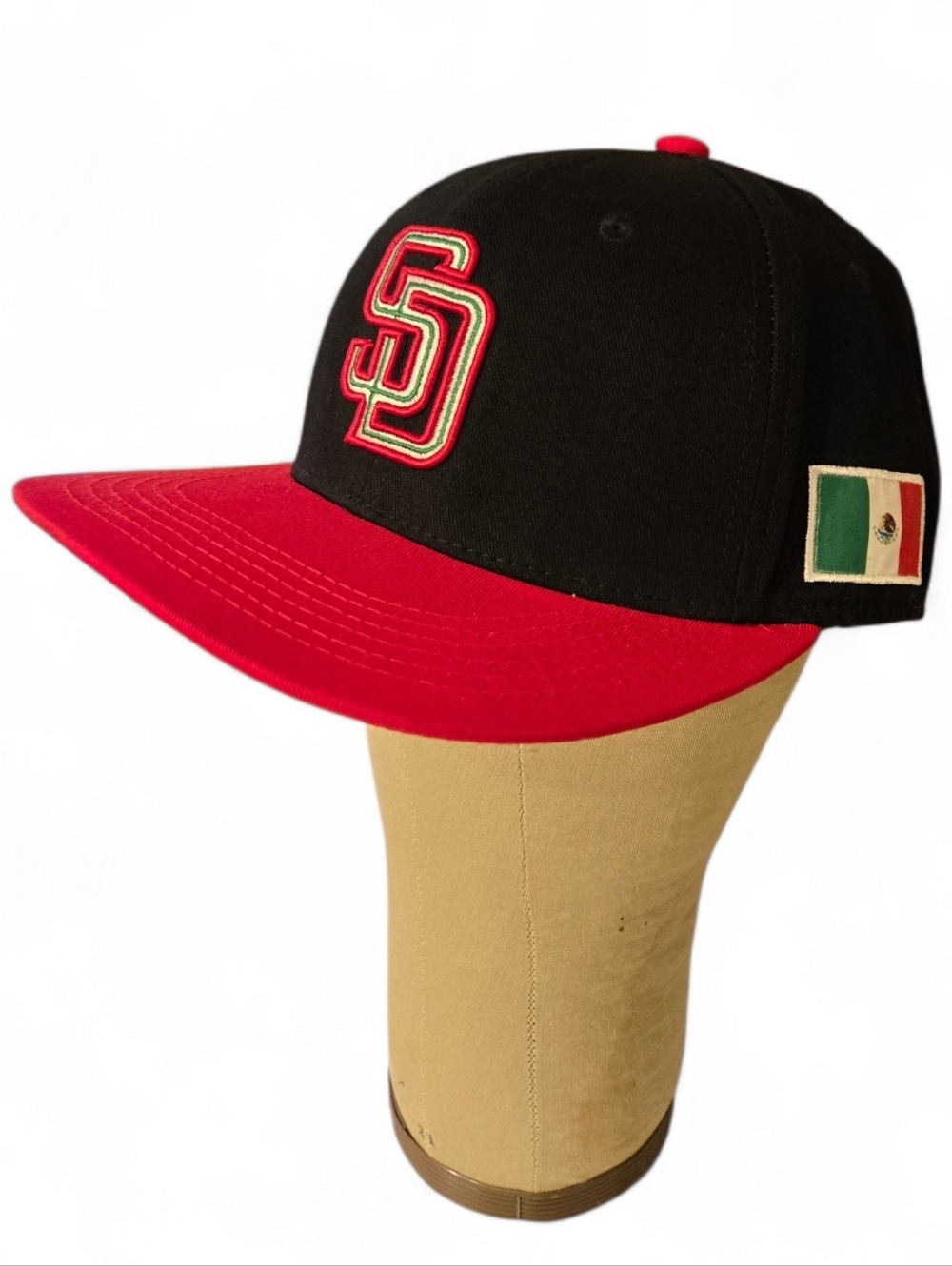 San Diego Padres Mexican Heritage Hat Cap Black and Red Heritage Night Promo
